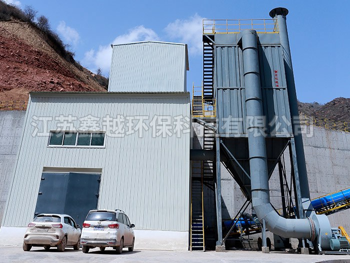 康縣沅旺溝建筑用石料礦加工生產(chǎn)線除塵設(shè)備及除塵系統(tǒng)